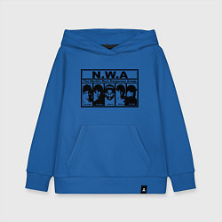 Толстовка детская хлопковая NWA, цвет: синий