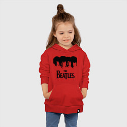 Толстовка детская хлопковая The Beatles: Faces, цвет: красный — фото 2