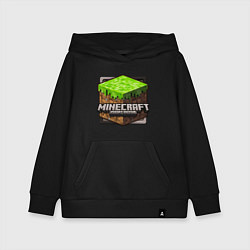 Толстовка детская хлопковая Minecraft: Pocket Edition, цвет: черный