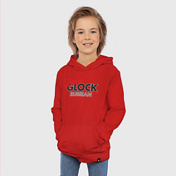 Толстовка детская хлопковая Team Glock, цвет: красный — фото 2