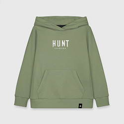 Толстовка детская хлопковая Hunt: Showdown White Logo, цвет: авокадо