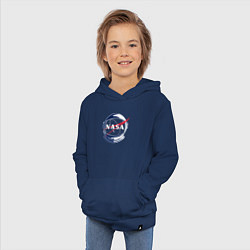 Толстовка детская хлопковая NASA, цвет: тёмно-синий — фото 2