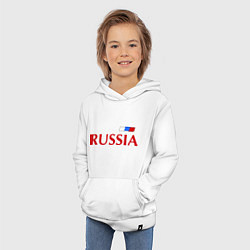 Толстовка детская хлопковая Сборная России: 9 номер, цвет: белый — фото 2