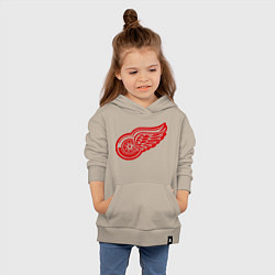 Толстовка детская хлопковая Detroit Red Wings: Pavel Datsyuk, цвет: миндальный — фото 2