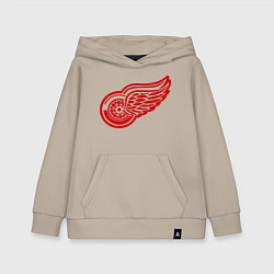 Толстовка детская хлопковая Detroit Red Wings: Pavel Datsyuk, цвет: миндальный