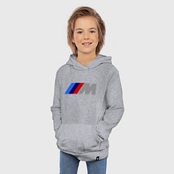 Толстовка детская хлопковая BMW M, цвет: меланж — фото 2