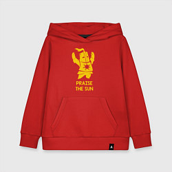 Толстовка детская хлопковая Praise the Sun, цвет: красный