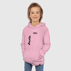 Толстовка детская хлопковая Audi Style, цвет: светло-розовый — фото 2