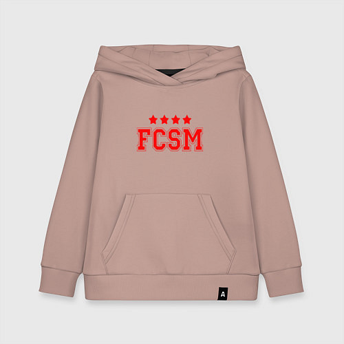 Детская толстовка-худи FCSM Club / Пыльно-розовый – фото 1