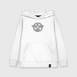 Толстовка детская хлопковая Assyrian archer, цвет: белый