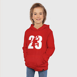Толстовка детская хлопковая LeBron 23, цвет: красный — фото 2