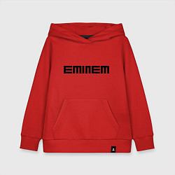 Толстовка детская хлопковая Eminem: minimalism, цвет: красный