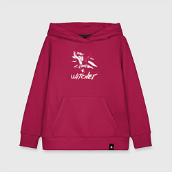 Толстовка детская хлопковая WITCHER 2077, цвет: маджента
