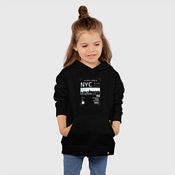 Толстовка детская хлопковая NYC Style, цвет: черный — фото 2