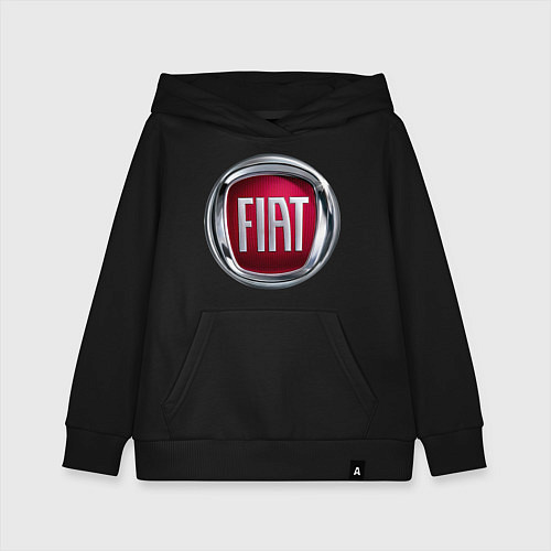 Детская толстовка-худи FIAT logo / Черный – фото 1