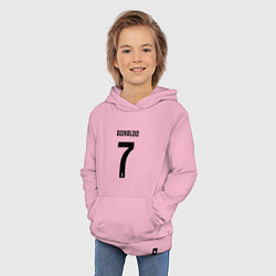 Толстовка детская хлопковая RONALDO 7, цвет: светло-розовый — фото 2