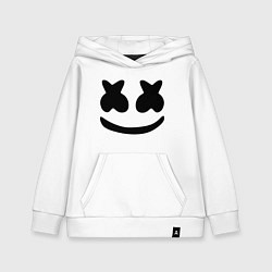 Толстовка детская хлопковая Marshmello, цвет: белый