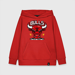 Толстовка детская хлопковая Chicago Bulls est. 1966, цвет: красный