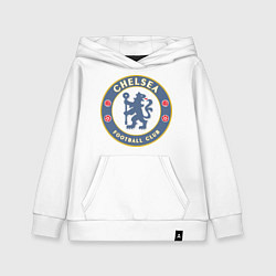 Толстовка детская хлопковая Chelsea FC, цвет: белый