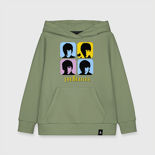 Детская толстовка-худи The Beatles: pop-art / Авокадо – фото 1