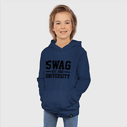 Толстовка детская хлопковая Swag University, цвет: тёмно-синий — фото 2