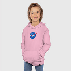 Толстовка детская хлопковая NASA: Masa, цвет: светло-розовый — фото 2