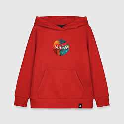 Толстовка детская хлопковая NASA: Nebula, цвет: красный