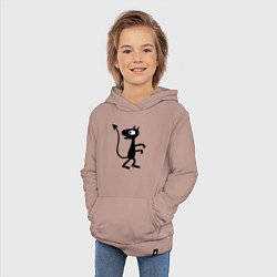 Толстовка детская хлопковая Luci, цвет: пыльно-розовый — фото 2