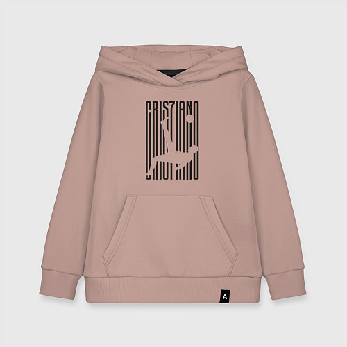 Детская толстовка-худи Cris7iano / Пыльно-розовый – фото 1