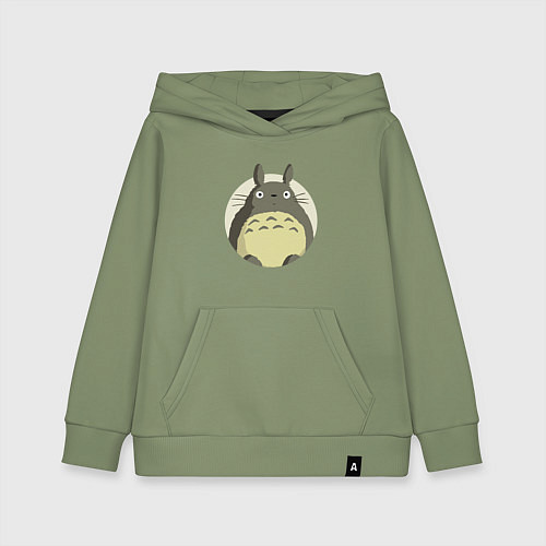 Детская толстовка-худи Тоторо удивленный / Авокадо – фото 1
