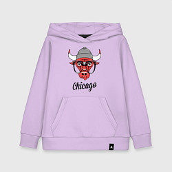 Толстовка детская хлопковая Chicago SWAG, цвет: лаванда