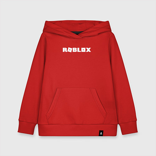 Детская толстовка-худи Roblox Logo / Красный – фото 1