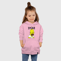 Толстовка детская хлопковая Doh!, цвет: светло-розовый — фото 2
