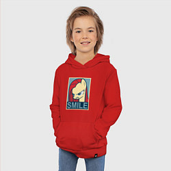 Толстовка детская хлопковая MLP: Smile, цвет: красный — фото 2