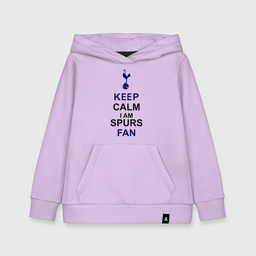 Детская толстовка-худи Keep Calm & Spurs fan / Лаванда – фото 1