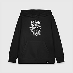 Толстовка детская хлопковая Blink-182: Smile, цвет: черный