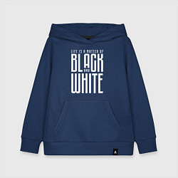 Толстовка детская хлопковая Juventus: Black & White, цвет: тёмно-синий
