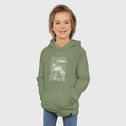 Толстовка детская хлопковая Arctic Monkeys: I'm in a Vest, цвет: авокадо — фото 2