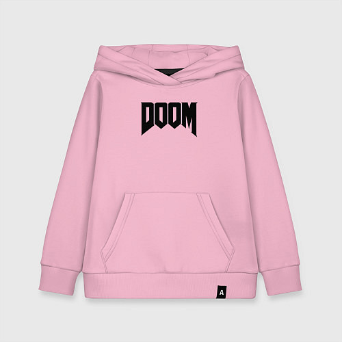 Детская толстовка-худи DOOM / Светло-розовый – фото 1