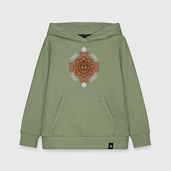 Толстовка детская хлопковая РУСИЧ, цвет: авокадо