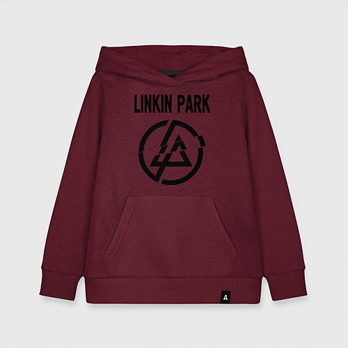 Детская толстовка-худи Linkin Park / Меланж-бордовый – фото 1