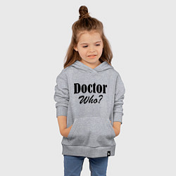 Толстовка детская хлопковая Doctor Who?, цвет: меланж — фото 2