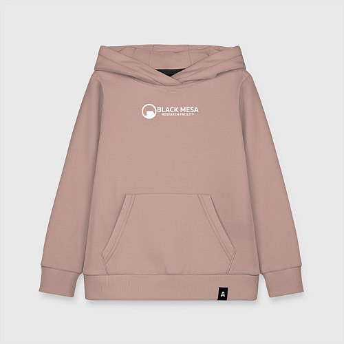 Детская толстовка-худи Black Mesa: Research Facility / Пыльно-розовый – фото 1