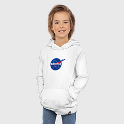 Толстовка детская хлопковая NASA Delorean 88 mph, цвет: белый — фото 2