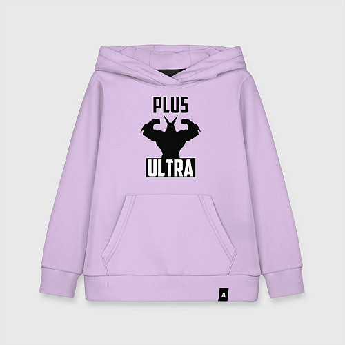 Детская толстовка-худи PLUS ULTRA черный / Лаванда – фото 1
