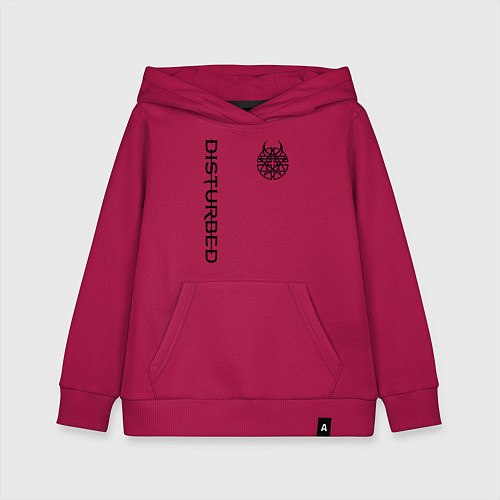Детская толстовка-худи DISTURBED / Маджента – фото 1