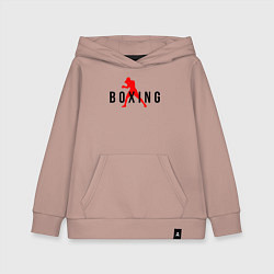 Толстовка детская хлопковая Boxing indastry, цвет: пыльно-розовый