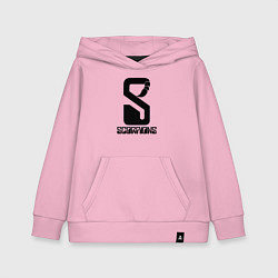 Толстовка детская хлопковая Scorpions logo, цвет: светло-розовый