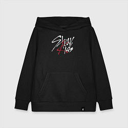 Толстовка детская хлопковая Stray Kids, цвет: черный