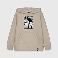 Толстовка детская хлопковая Лев Яшин, цвет: миндальный